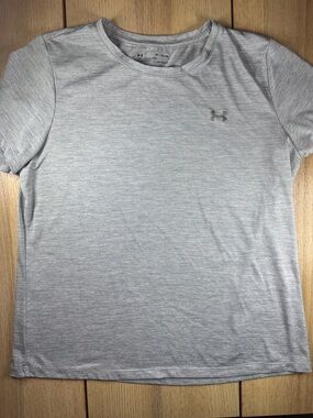 Under Armour Women's Heather Gray Short Sleeve Performance Tee